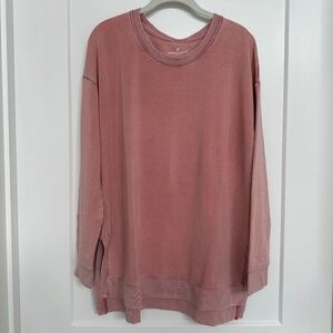American Eagle Soft & Sexy Pink Long Sleeve Shirt